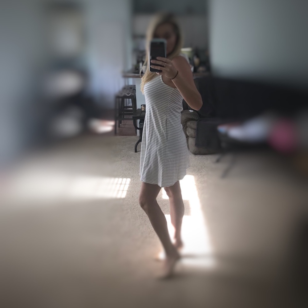 MOD REF STRIPE SIDE POCKET DRESS - Picture 4 of 5